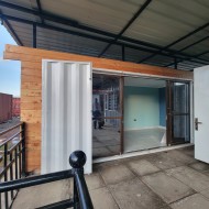 Exterior container office design